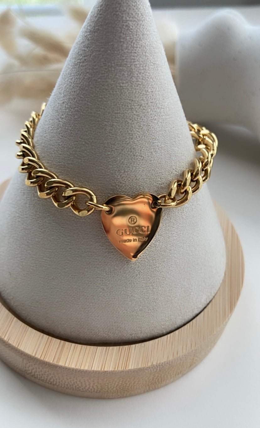 GG HEART NECKLACE GOLD
