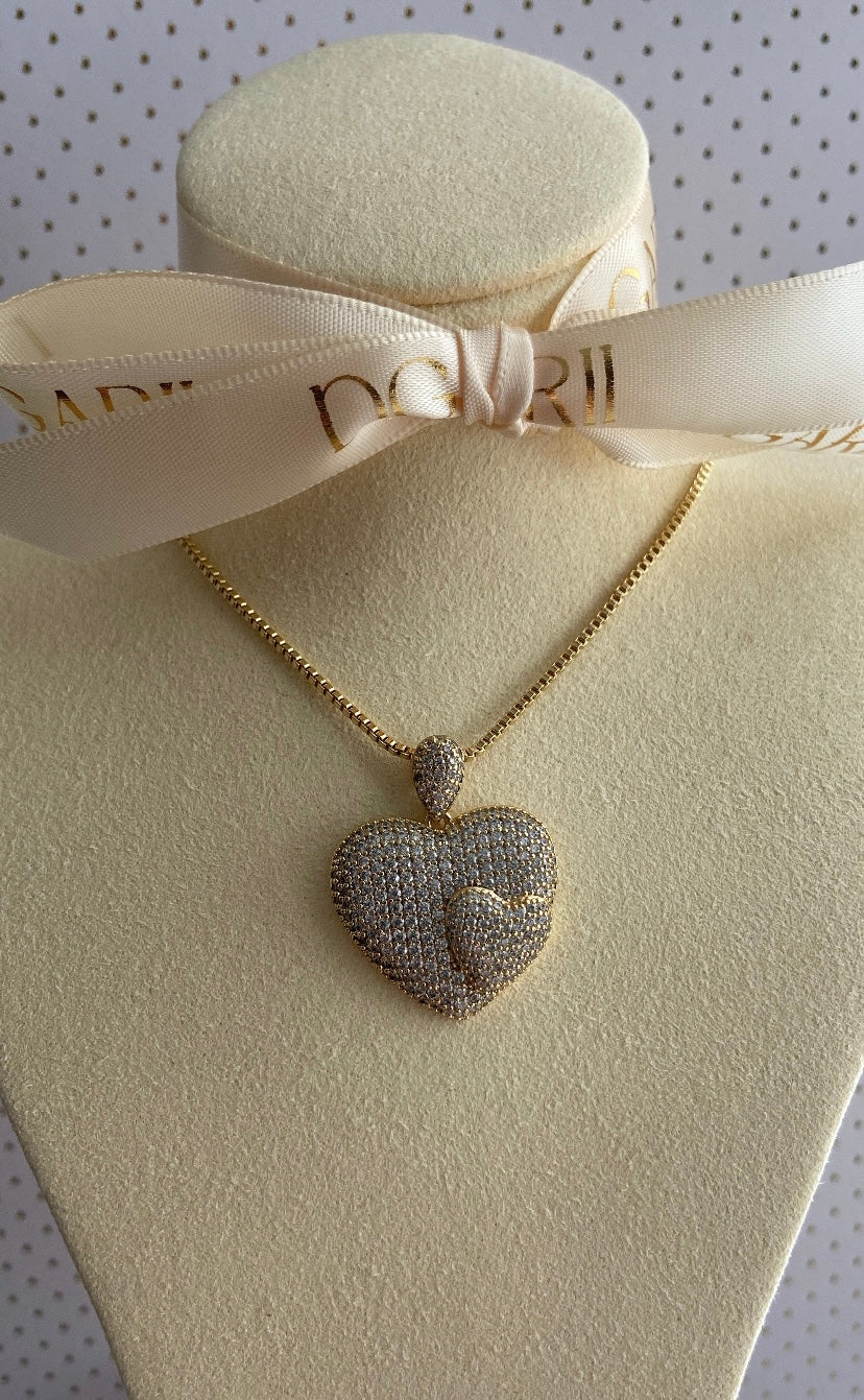 HEART ALL STONES CHAIN