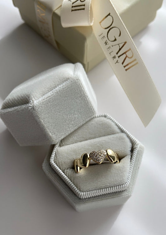 DELICATED HEARTS RING