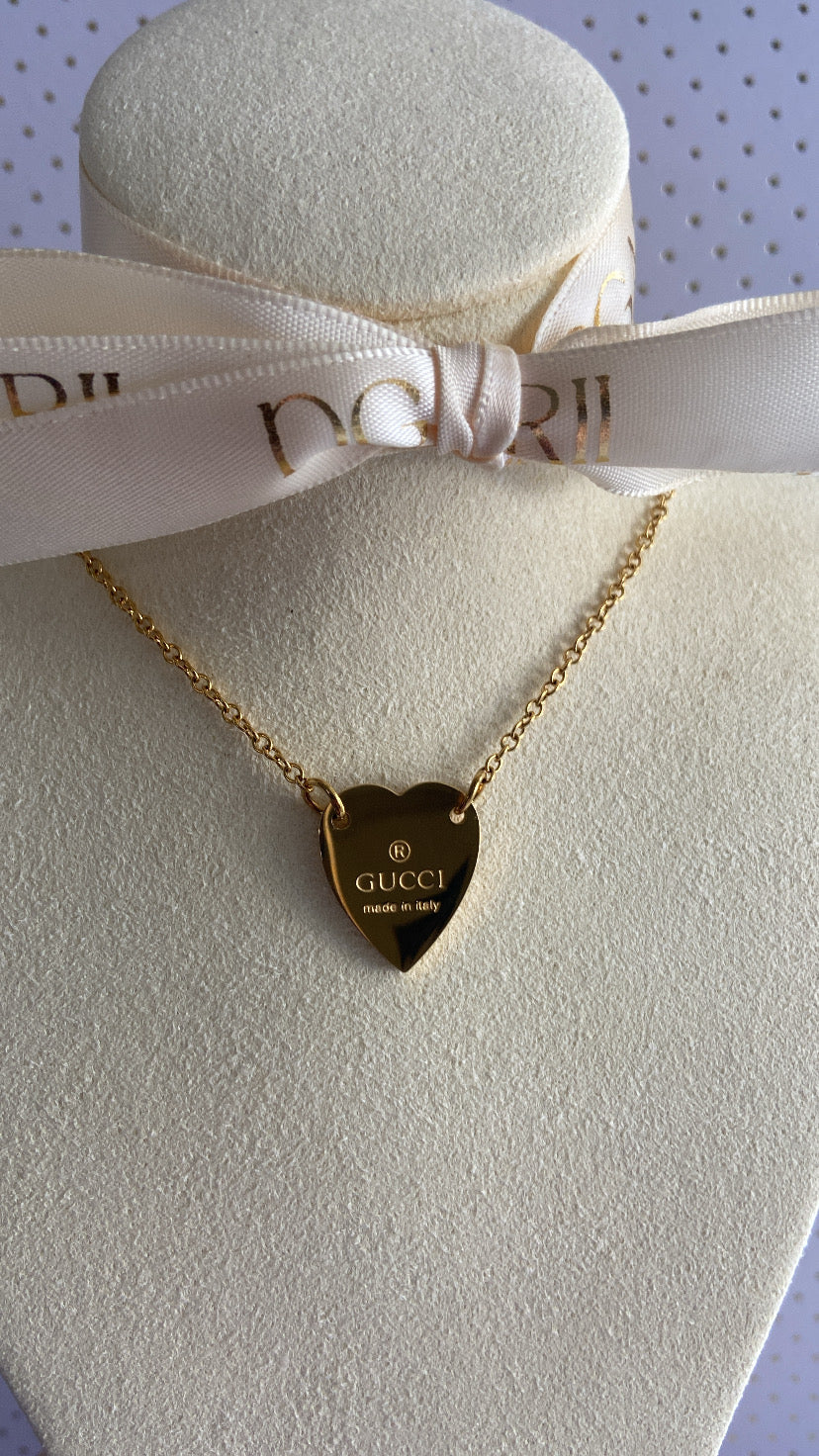 GG HEART NECKLACE GOLD