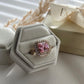 ELEGANT SQUARE ROSE STONE RING