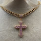 PINK CROSS CHAIN