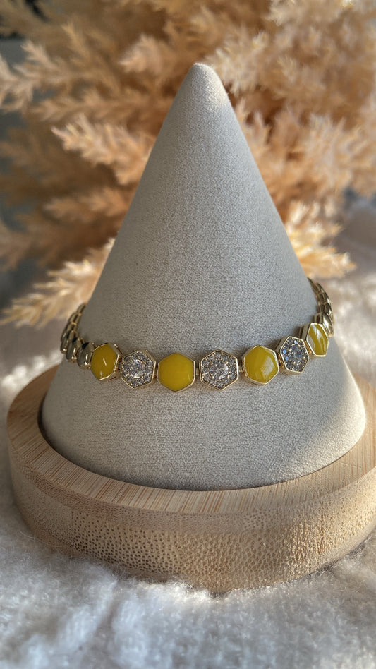 YELLOW SNAKE BRACELET