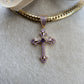 CHAIN WITH PURPLE CROSS