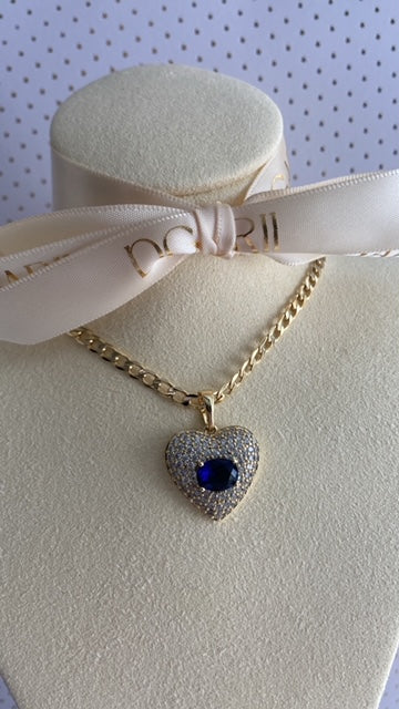 BLUE HEART CHAIN